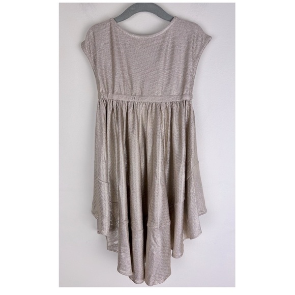 Joyfolie Cowgirl Metallic Sequins Hi Lo Divinia Dress Rose Gold | Girls 2 - Picture 4 of 10